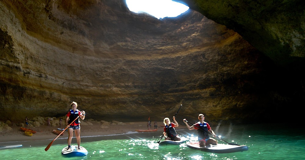 Stand up Paddle to Benagil Caves from Portimão